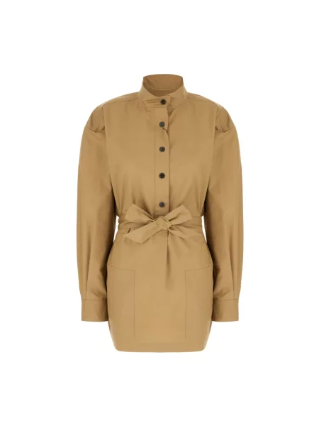 Sukienka Saint Laurent beżowa