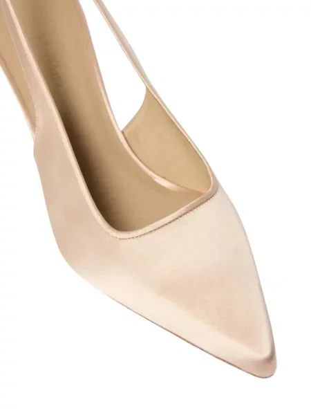 Pantofi cu toc Max Mara din satin slingback