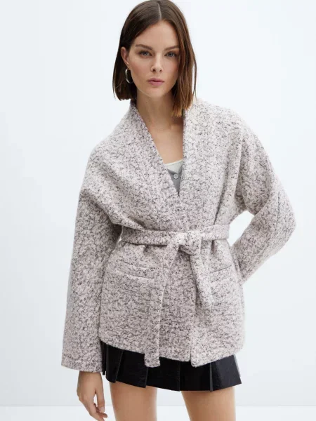 Кардиган MANGO Justin сірий