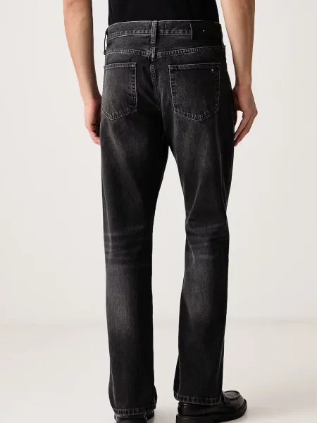 Jeansy o kroju straight fit z czystej bawełny model DOVER' Tommy Hilfiger szare