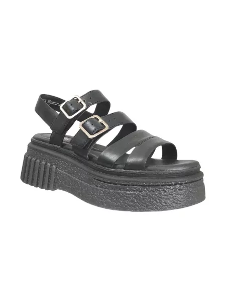 Pantofi Clarks cu bretele negru
