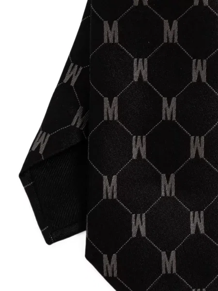 Cravată Moschino de mătase negru