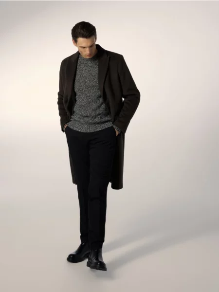 Reserved Пальто з додаванням вовни зелений