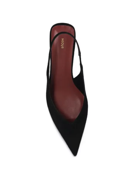 Pantofi cu toc Neous din piele de căprioară negru