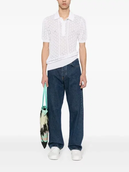 Dzianinowe polo Dsquared2 białe