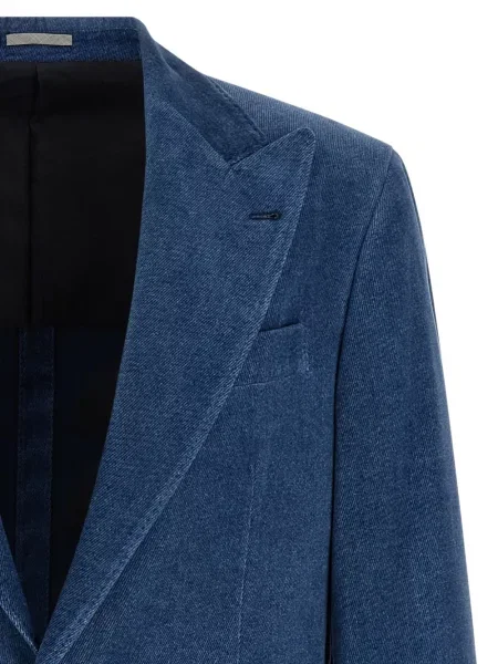 Sacou Brunello Cucinelli albastru