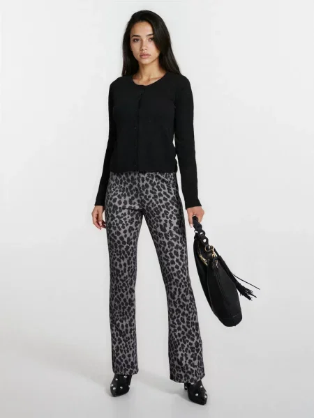 Гладкий кардиган чорний