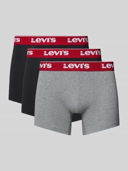 Obcisłe bokserki z z logo w zestawie 3 szt. Levi's