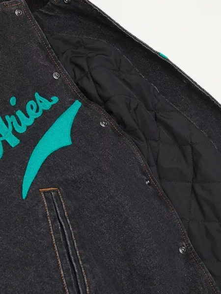 Джинсова куртка-бомбер Aries Varsity Denim Jacket