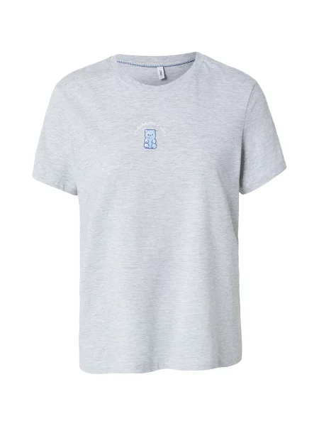 ONLY Tricou ONLFOODIE albastru / gri alb