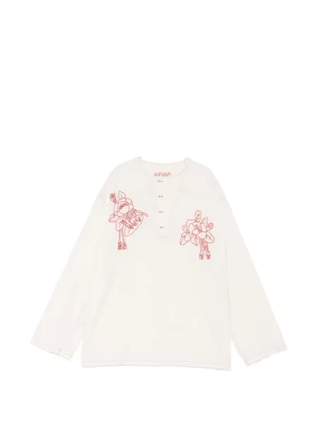 Bluză Kinyan Lam cu broderie cu model floral
