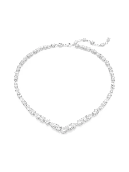 Naszyjnik Swarovski biznesowy szary