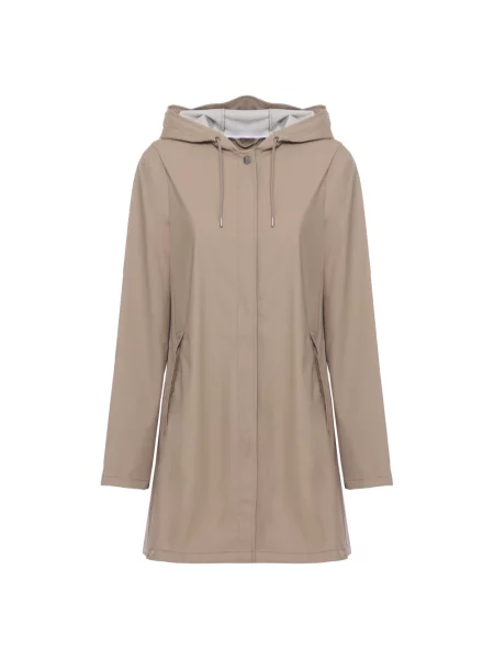 Kurtka Rains w kształcie litery A beżowa