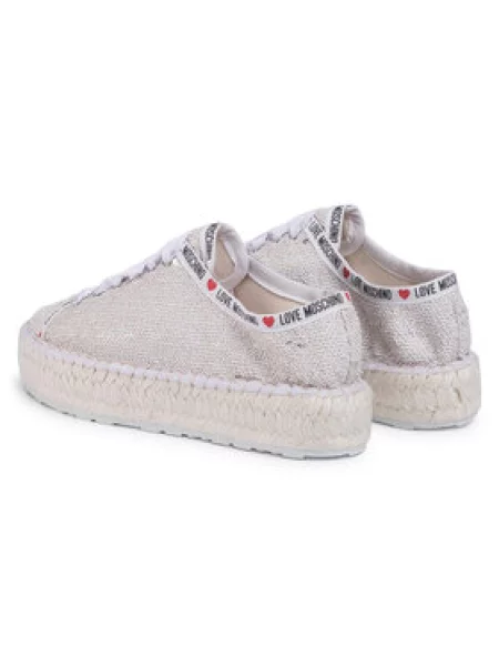 LOVE MOSCHINO Espadrile bež