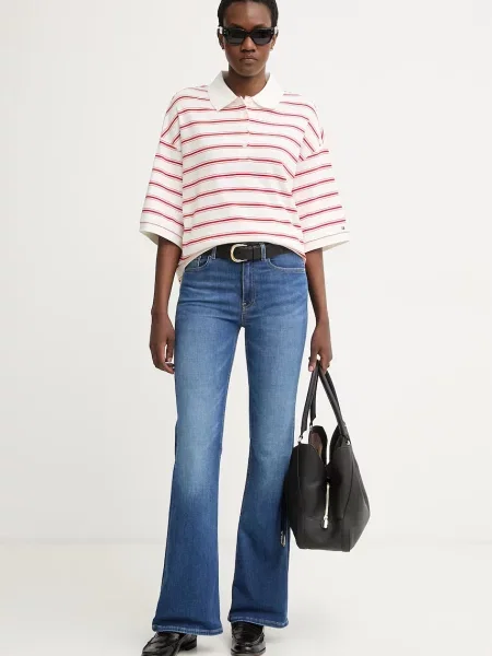 Tricou polo Tommy Hilfiger alb