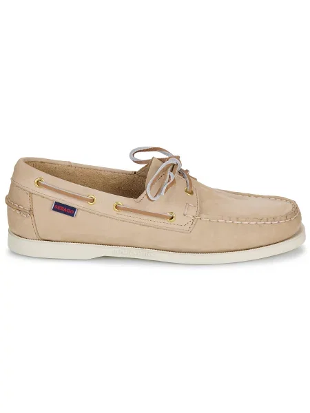 Pantofi Sebago din nubuc bej