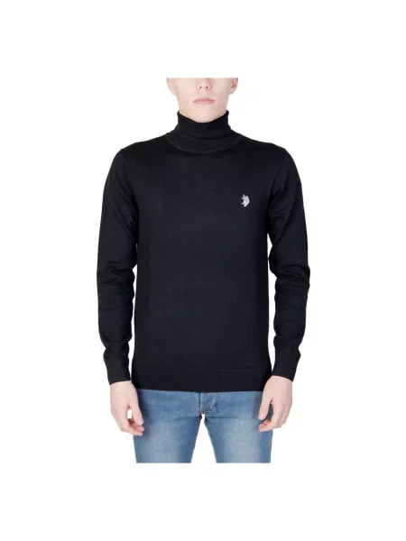 Sweter z golfem U.s Polo Assn. czarny