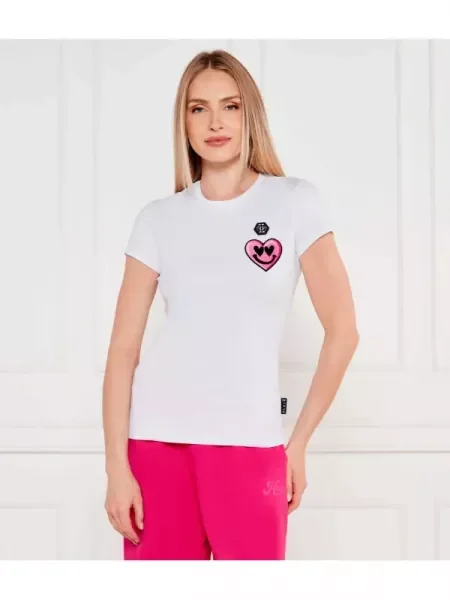 Philipp Plein Tricou Sexy Pure alb