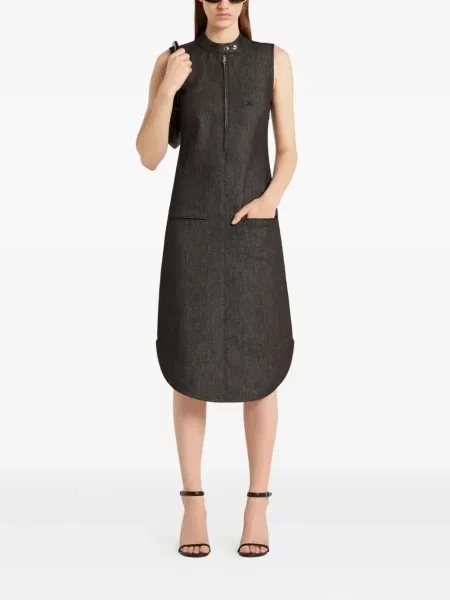 Rochie fără mâneci Courreges fără mâneci de costum gri