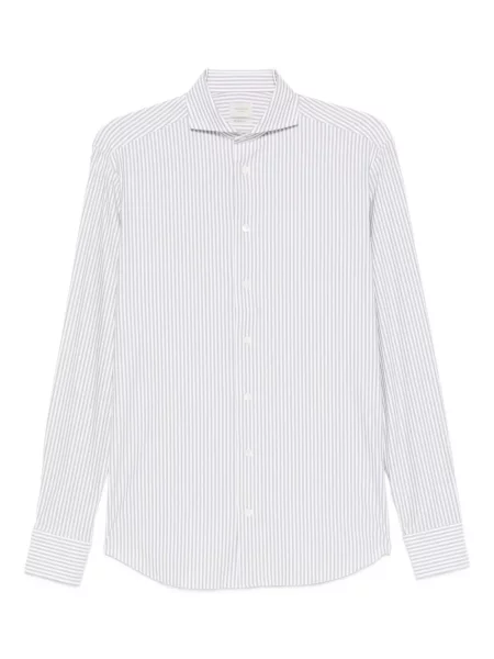 Pruhovaná košile Traiano Milano šedá