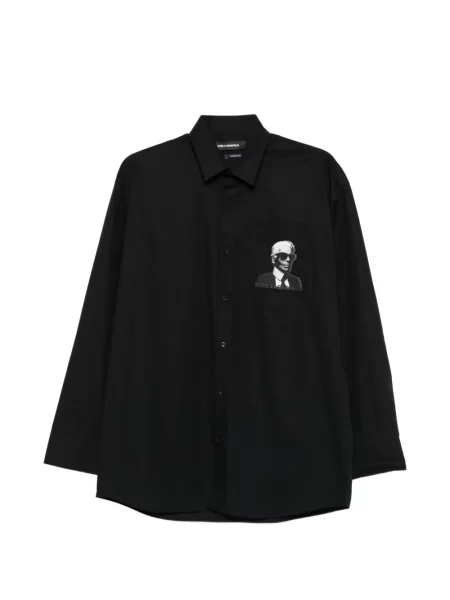 Cămașă Karl Lagerfeld casual negru