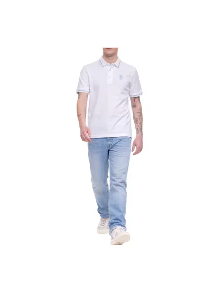 Koszulka polo Blauer biała