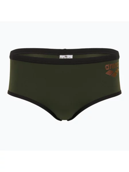 Férfi úszónadrág arena One Low Waist Short Big Logo dark sage/black One Low Waist Short Big Logo fekete