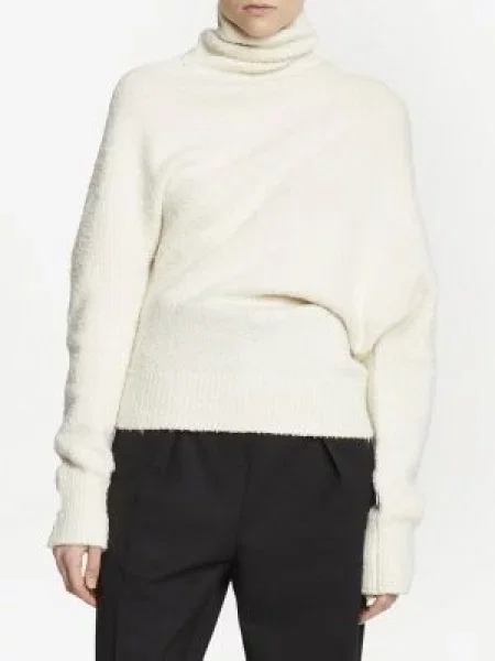 Asimetriškas megztinis Proenza Schouler balta