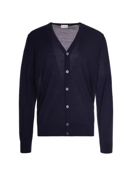 Cardigan Ballantyne de lână albastru