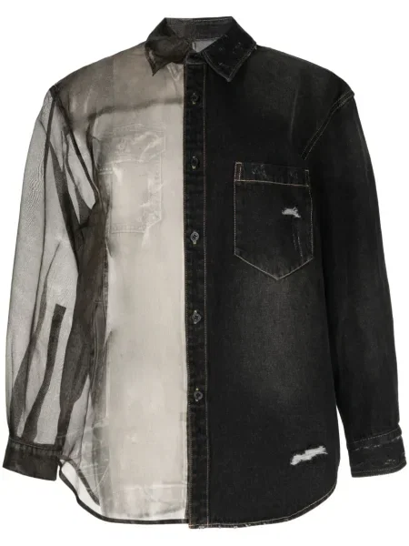 Cămașă Jnby transparente negru