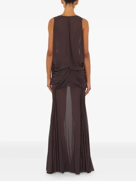 Rochie maxi Christopher Esber de costum maro