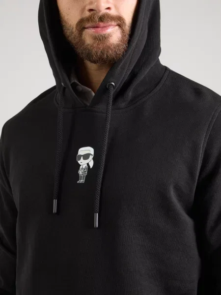 Karl Lagerfeld Mikina čierna biela