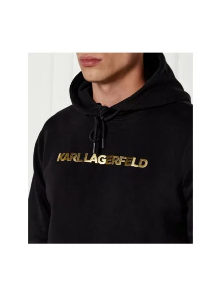 Bluza z kapturem Karl Lagerfeld czarna