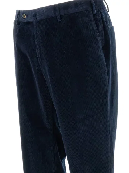Pantaloni Pt Torino de catifea cord albastru