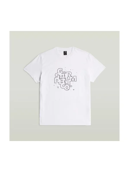 G-Star Raw Tričko HD Print biela