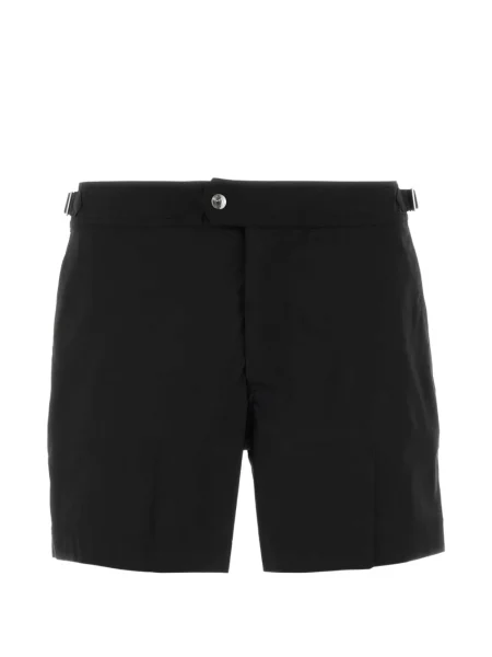 Slip de baie Tom Ford cu cataramă negru