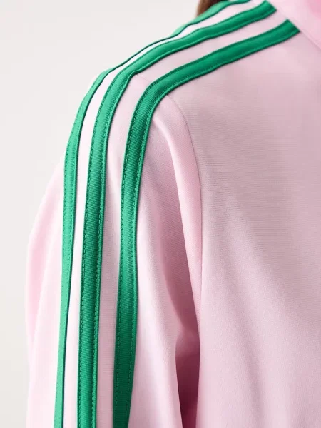 Класически суичър с качулка Adidas Originals с качулка розово