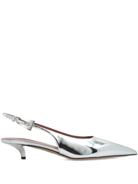 Pantofi cu toc Paris Texas slingback gri