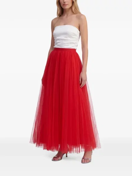 Tylové maxi sukně Marco Gabrielli Atelier červené