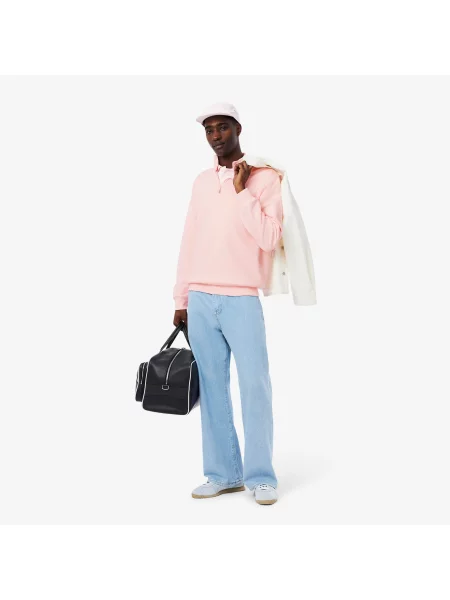 Lacoste Bluza Z Wysokim Kołnierzem różowy