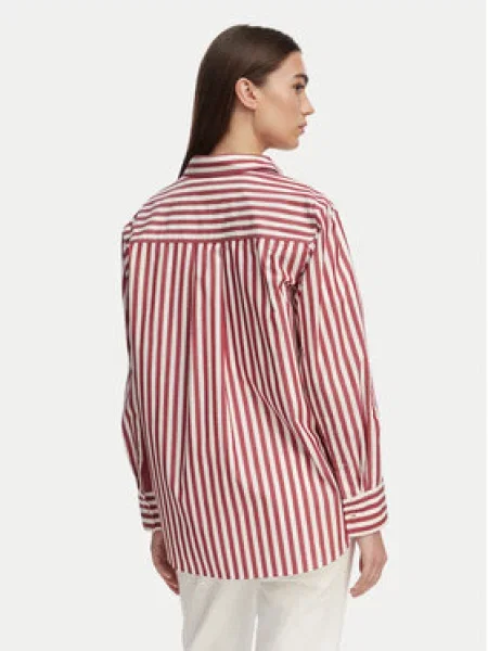 TOMMY HILFIGER Palaidinė ESS nebalintos drobės / vyšninė raudona