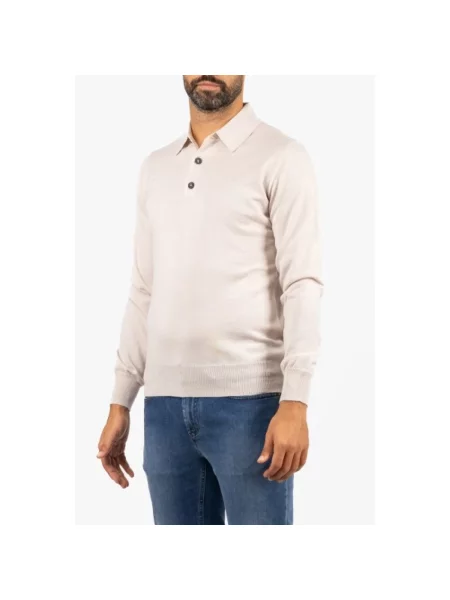Koszulka polo Alpha Industries wełniana beżowa