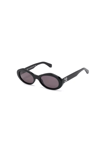 Off White Akcesoria unisex Czarny ONE SIZE Okulary przeciwsłoneczne Edison Czarny/Szary Kot białe