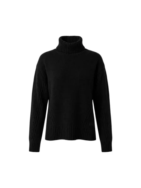 Sweter z golfem Liu Jo wełniany do golfa czarny