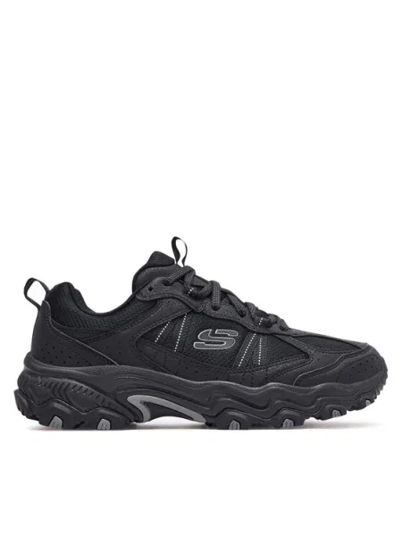 Ниски обувки Skechers черно