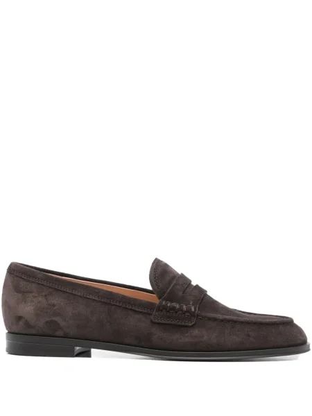 Pantofi loafer Gianvito Rossi din piele de căprioară maro