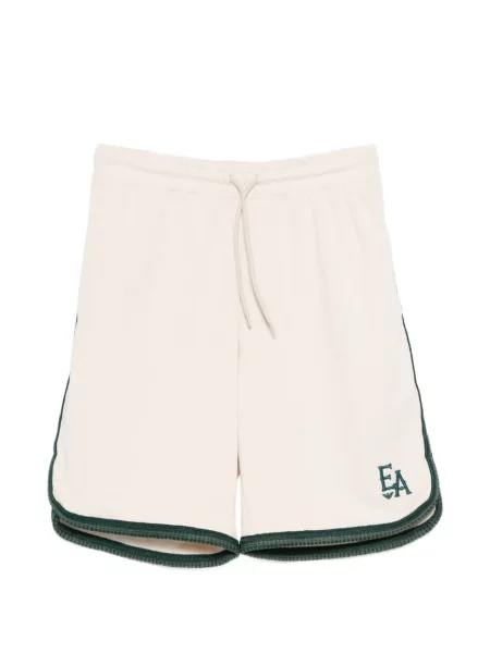 Pantaloni scurți Emporio Armani cu broderie