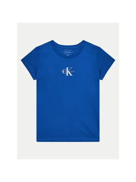 Calvin Klein Jeans Marškinėliai Slim Fit mėlyna