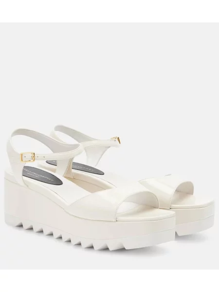 Sandale Stella Mccartney cu platformă alb
