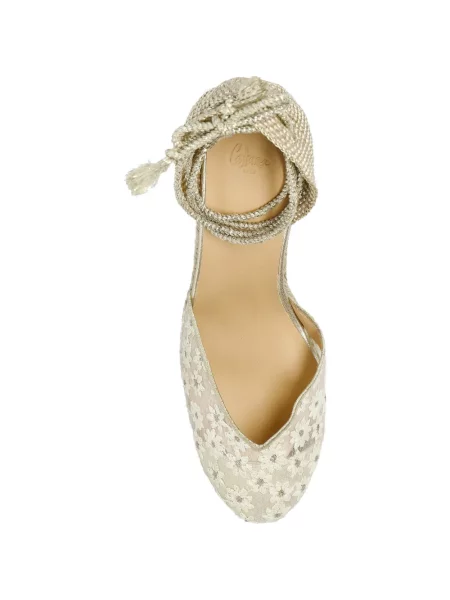 Еспадрили Castañer на цветя с дантела